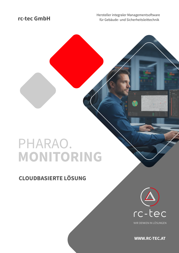 Broschüren-Titelseite pharao.monitoring